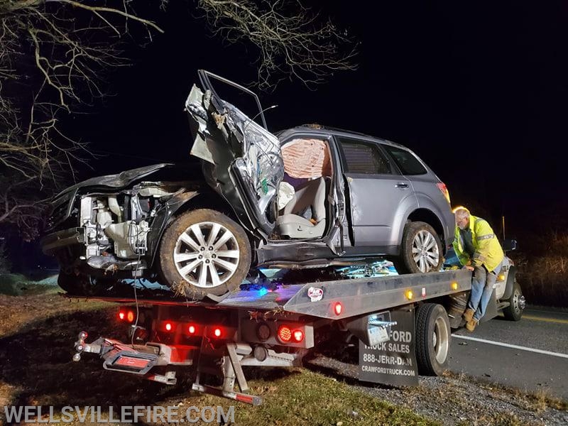 2019-11-22 - Single MVA on Old York Rd. Photo By N. Fair